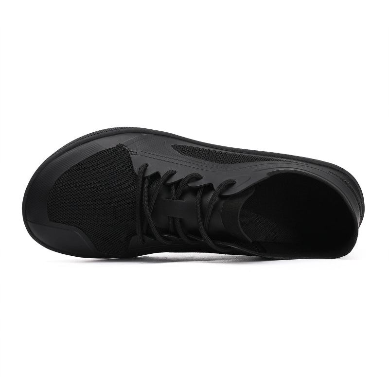 Baskets Pieds Nus Larges & Souples noir1