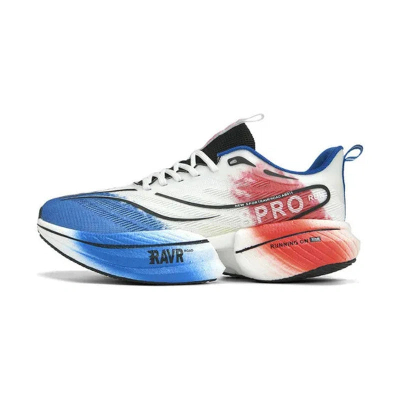 Baskets de Course Legeres & Confortables blanc bleu3