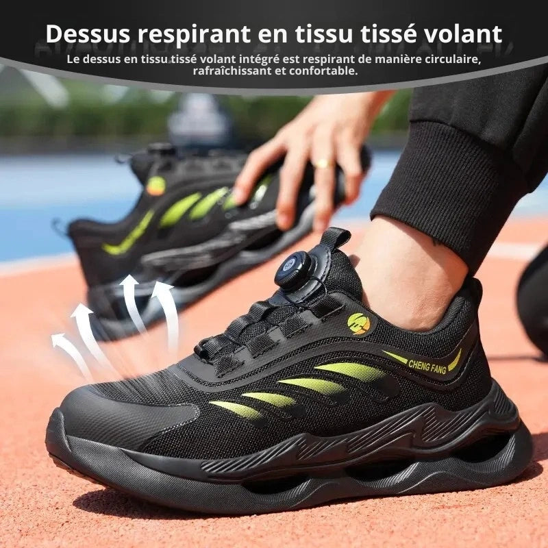 Baskets de Securite Legeres avec Embout en Acier - Unisexe vert1