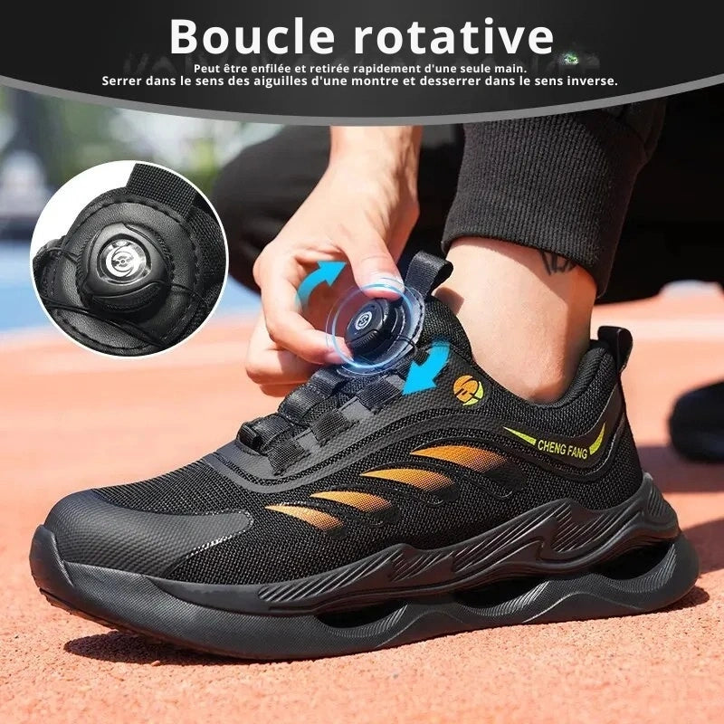 Baskets de Securite Legeres avec Embout en Acier - Unisexe vert2