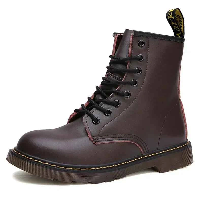 Bottes Martin Classiques de Haute Qualité – Élégance Britannique Intemporelle-marron1