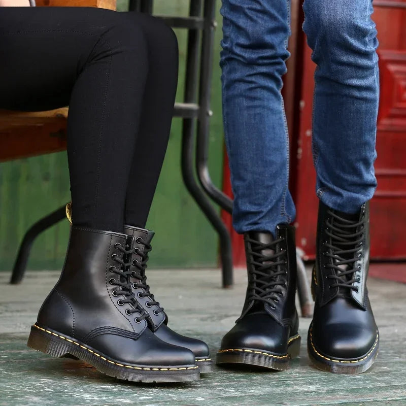 Bottes Martin Classiques de Haute Qualité – Élégance Britannique Intemporelle-noir3