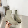 Bottes Mi-Mollet et Longues en Cuir Synthetique - Style elegant et Confort Hivernal gris 1