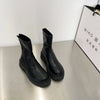 Bottes Mi-Mollet et Longues en Cuir Synthetique - Style elegant et Confort Hivernal noir2