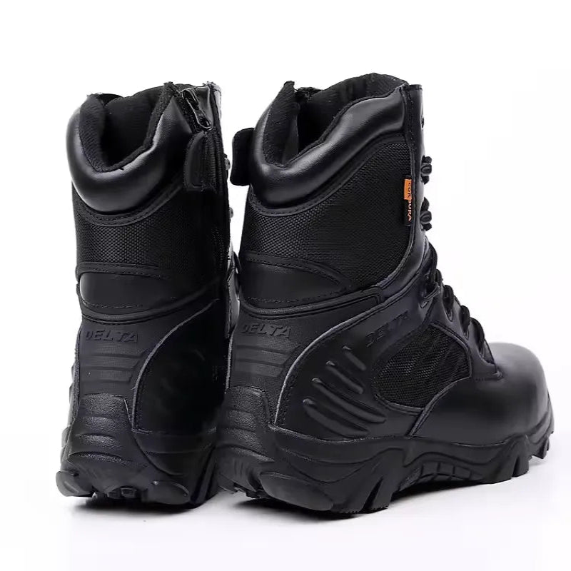Bottes Tactiques Randonnee Legeres et Antiderapantes - Pour Hommes noir1