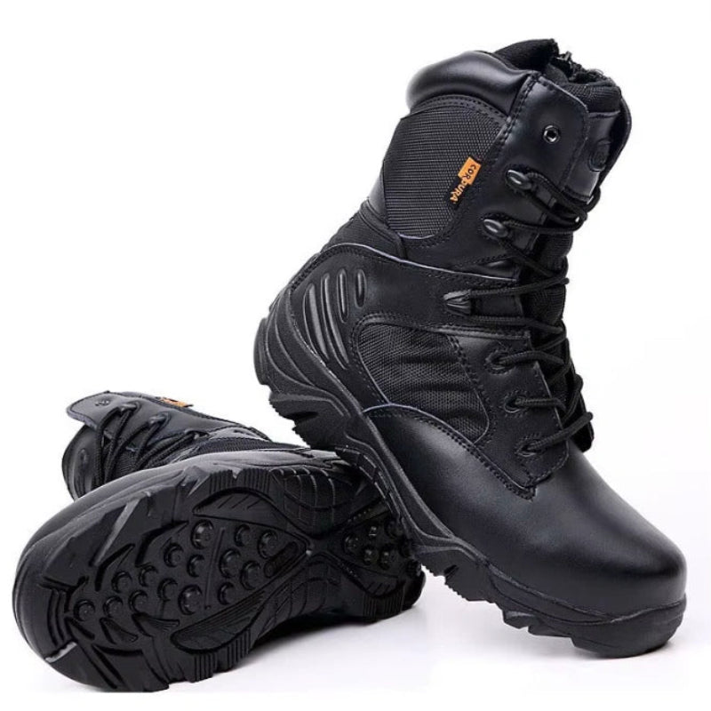 Bottes Tactiques Randonnee Legeres et Antiderapantes - Pour Hommes noir2