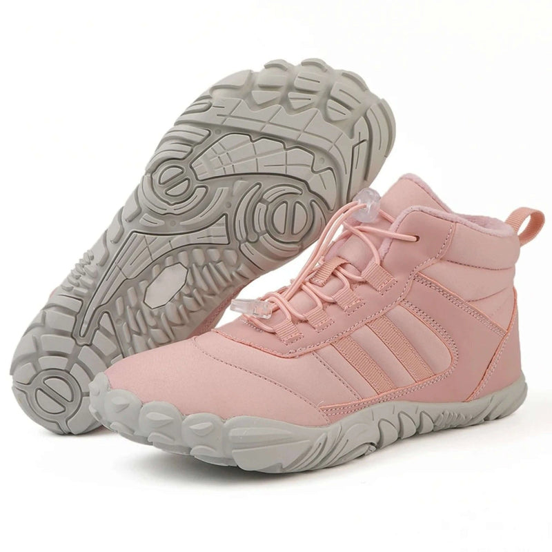 Bottes dHiver Pieds Nus Impermeables rose