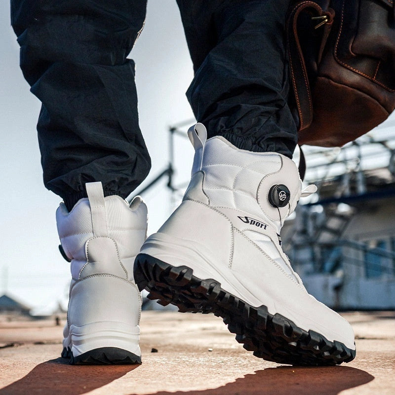 Bottes de Neige – Chaudes, Imperméables & Confortables pour hommes-blanc2