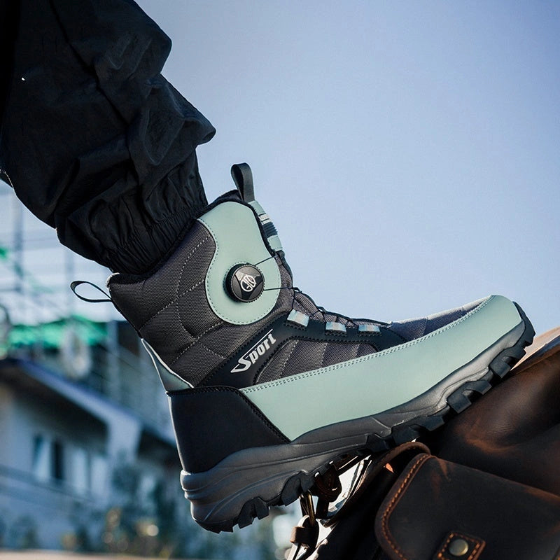 Bottes de Neige – Chaudes, Imperméables & Confortables pour hommes-vert1