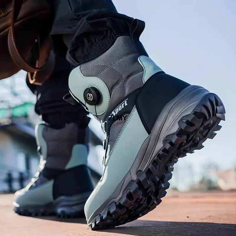 Bottes de Neige – Chaudes, Imperméables & Confortables pour hommes-vert3