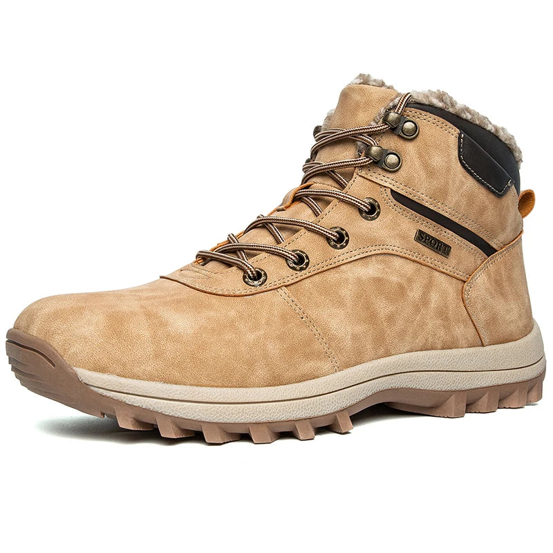 Bottes de Randonnée Hivernales Imperméables pour hommes et femmes kaki2