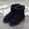 Bottines d'Hiver en Daim et doublure en fourrure - Unisexe bleu