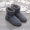 Bottines d'Hiver en Daim et doublure en fourrure - Unisexe gris