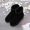Bottines d'Hiver en Daim et doublure en fourrure - Unisexe noir