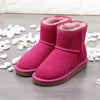 Bottines d'Hiver en Daim et doublure en fourrure - Unisexe rose