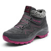 Bottines d'Hiver et Randonnee Confortables avec Doublure en Fourrure - Pour Femmes gris3