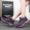 Bottines d'Hiver et Randonnee Confortables avec Doublure en Fourrure - Pour Femmes violet