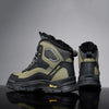 Bottines de Randonnee Chaudes, Impermeables et Confortables - Pour Hommes vert noir