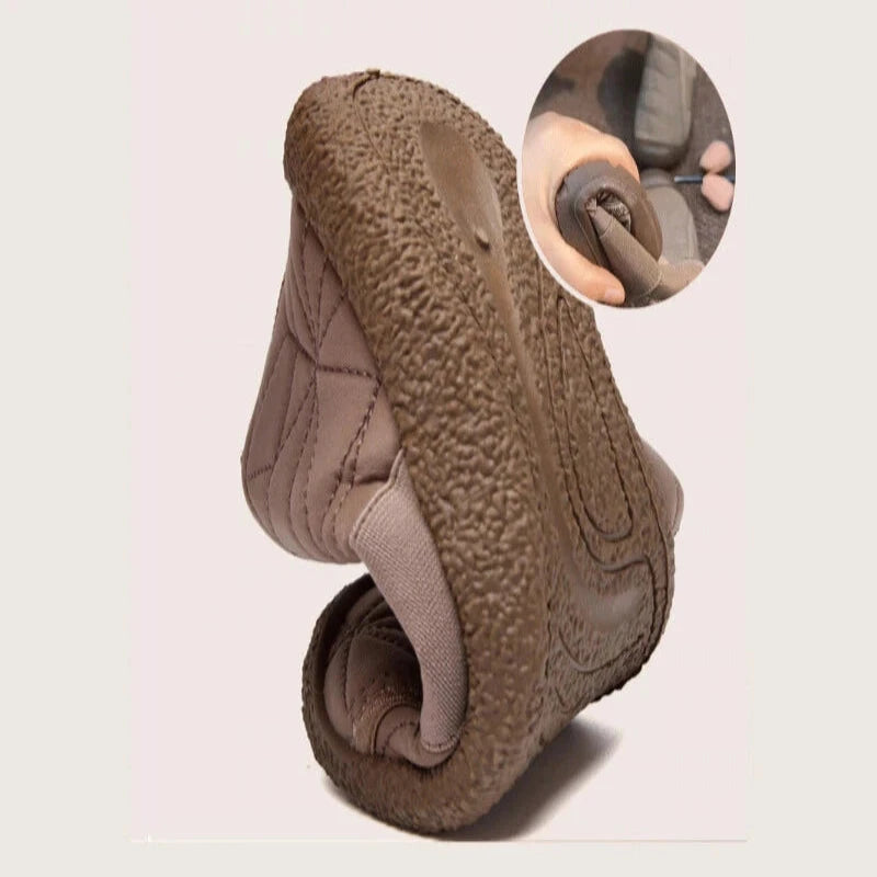 Bottines matelassées  légères Confort, Style et Chaleur pour l'Hiver-kaki4