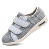 Chaussures Orthopédiques avec Fermeture Autoagrippante et à Double Sangle-gris clair