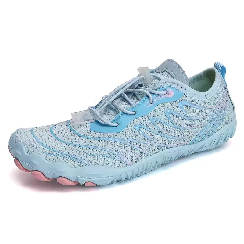 Chaussures Pieds Nus Minimalistes Unisexes - Séchage Rapide, Légères, Antidérapantes - Pour Yoga, Course, Plage, Sports Aquatiques - Taille 38 EU Bleu