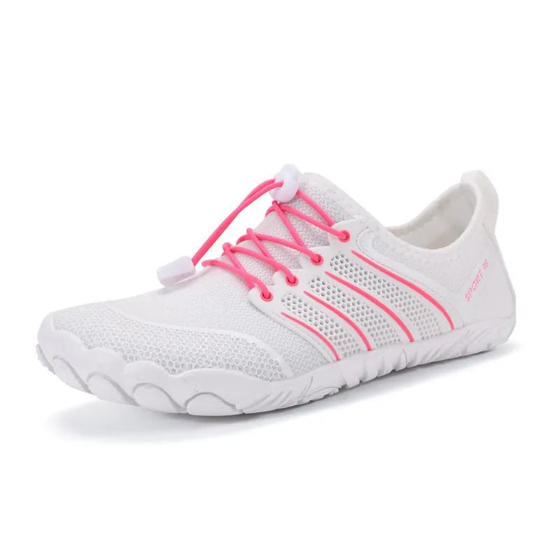 Chaussures Pieds Nus Aquatiques Respirantes blanc