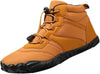 Chaussures Randonnée pieds nus imperméables et chaudes pour l'hiver Homme et Femme-jaune1