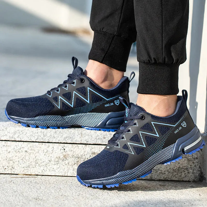 Chaussures de Securite Anti-coup en Acier pour Homme bleu 6
