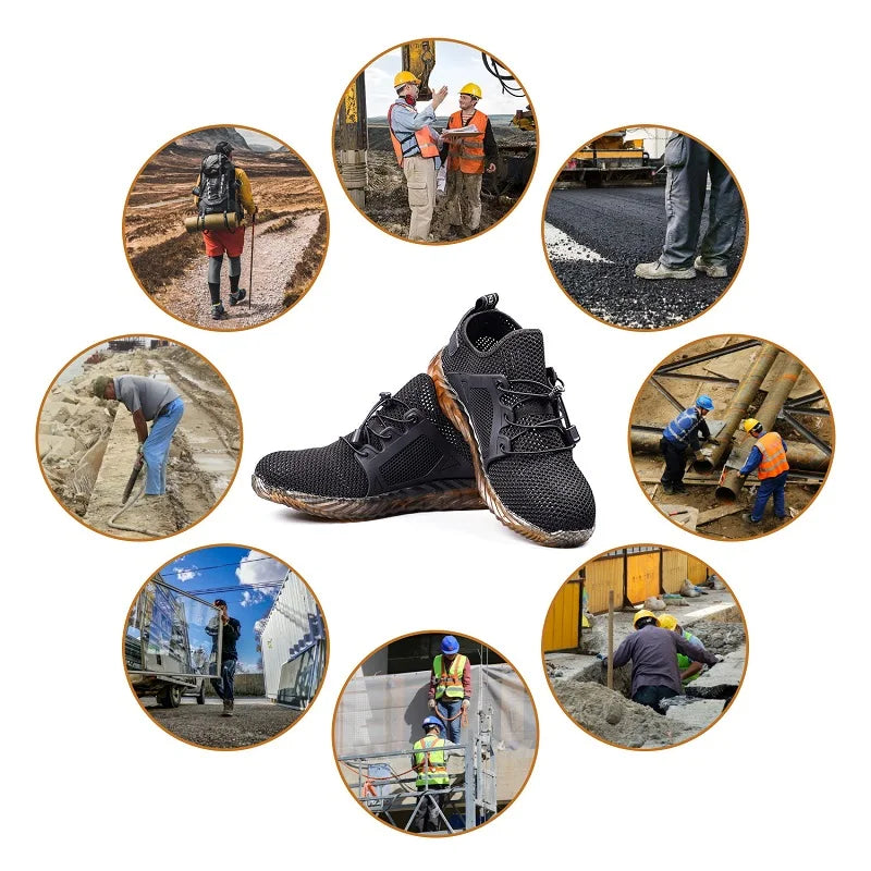 Chaussures de Travail Respirantes Solides et Légères