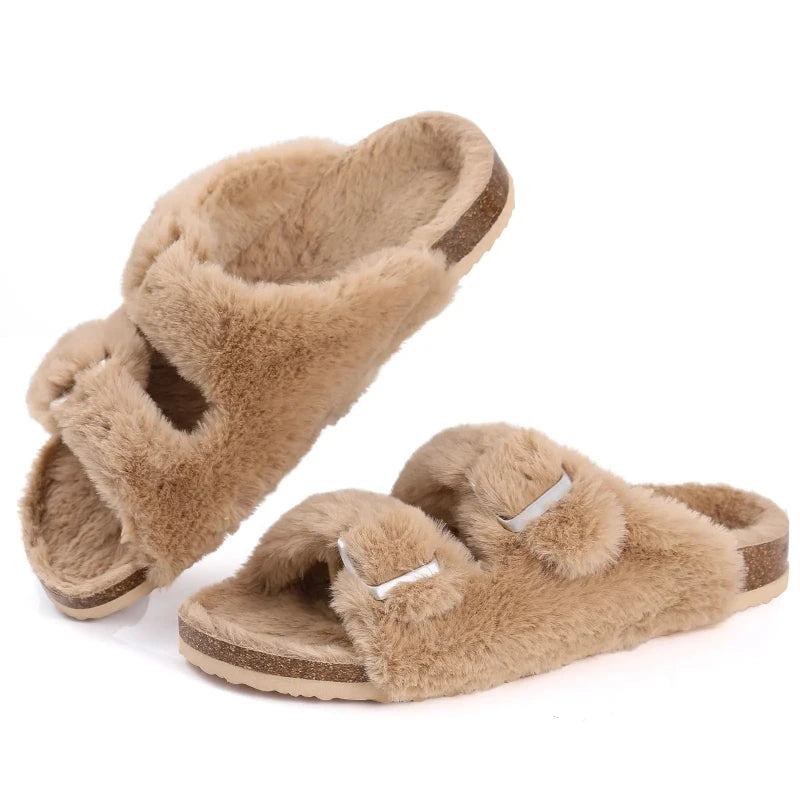 Sandales femme fourrure sales