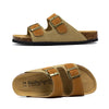 Sandales Confortables a Double Bride marron