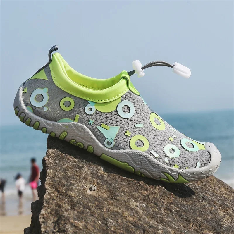 Chaussures pieds nus aquatiques élastiques pour enfants