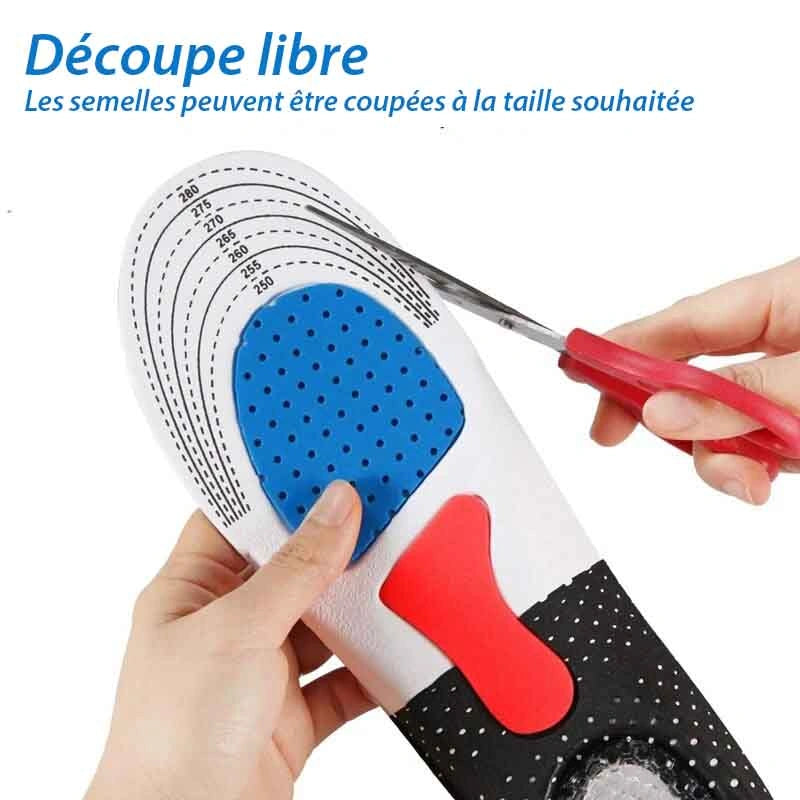 Semelles Ergonomiques Amortissantes avec Support de la Voute Plantaire2