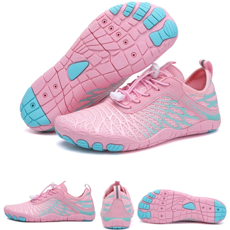 RUYI Chaussures Pieds Nus Enfant – Aquatiques Anti-Dérapantes Séchage Rapide – Plage, Piscine, Natation, Marche – Garçons & Filles 26-35