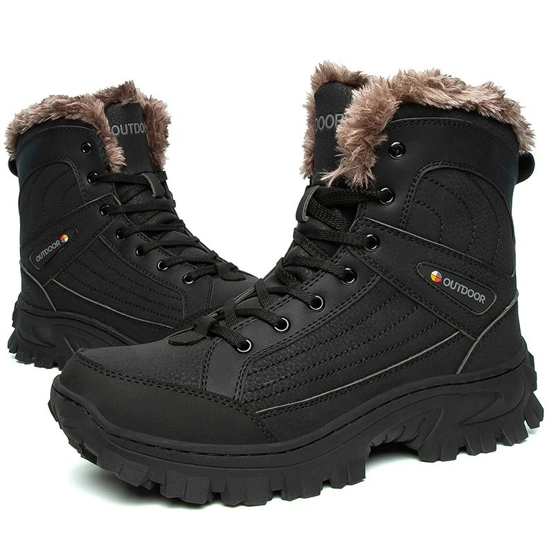 Bottes De Neige Orthopediques Imperméables Femme - Soutien Voûte Plantaire, Doublure Fourrure Chaude Antidérapante Bleu