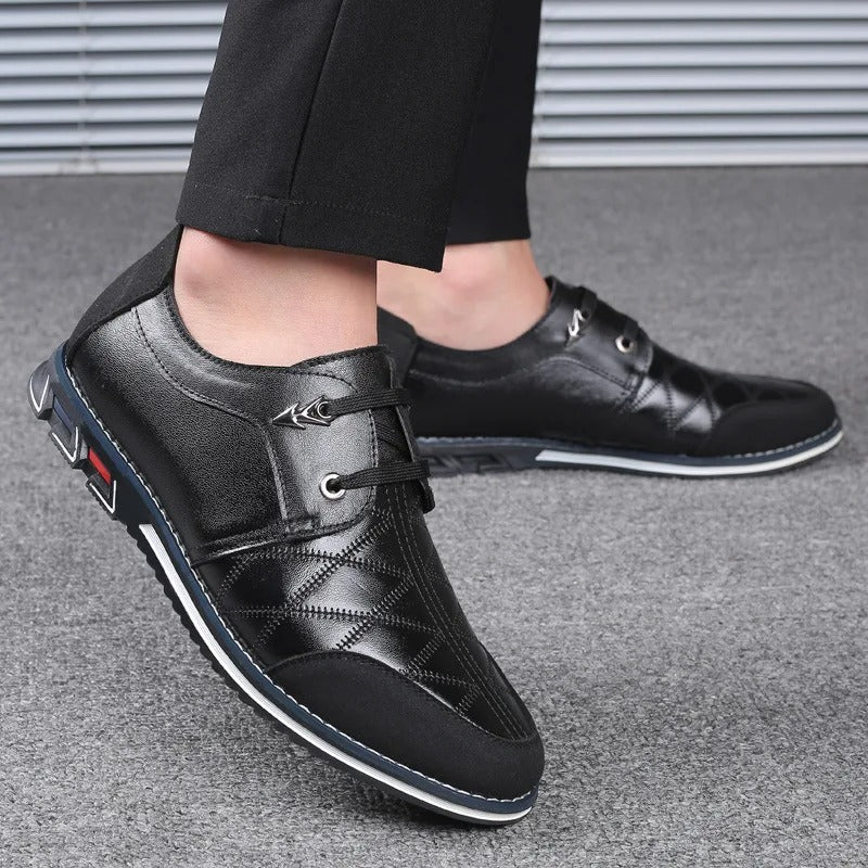 Mocassins de marque de luxe en cuir véritable pour hommes