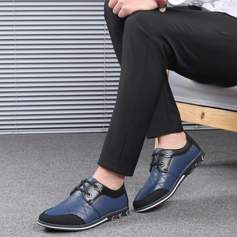 Mocassins de marque de luxe en cuir véritable pour hommes