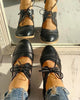 Chaussures Vintage à Talons noir prise 1