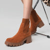 Bottines Chelsea Confortables avec Semelle Antiderapante marron2